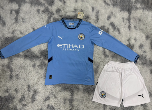 Maillots adultes 24/25 Manchester City Domicile Manches Longues