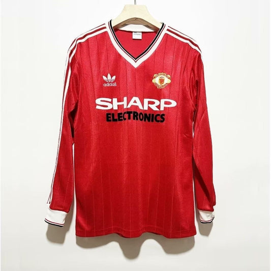 Maillot rétro 82/83 Manchester United domicile manches longues