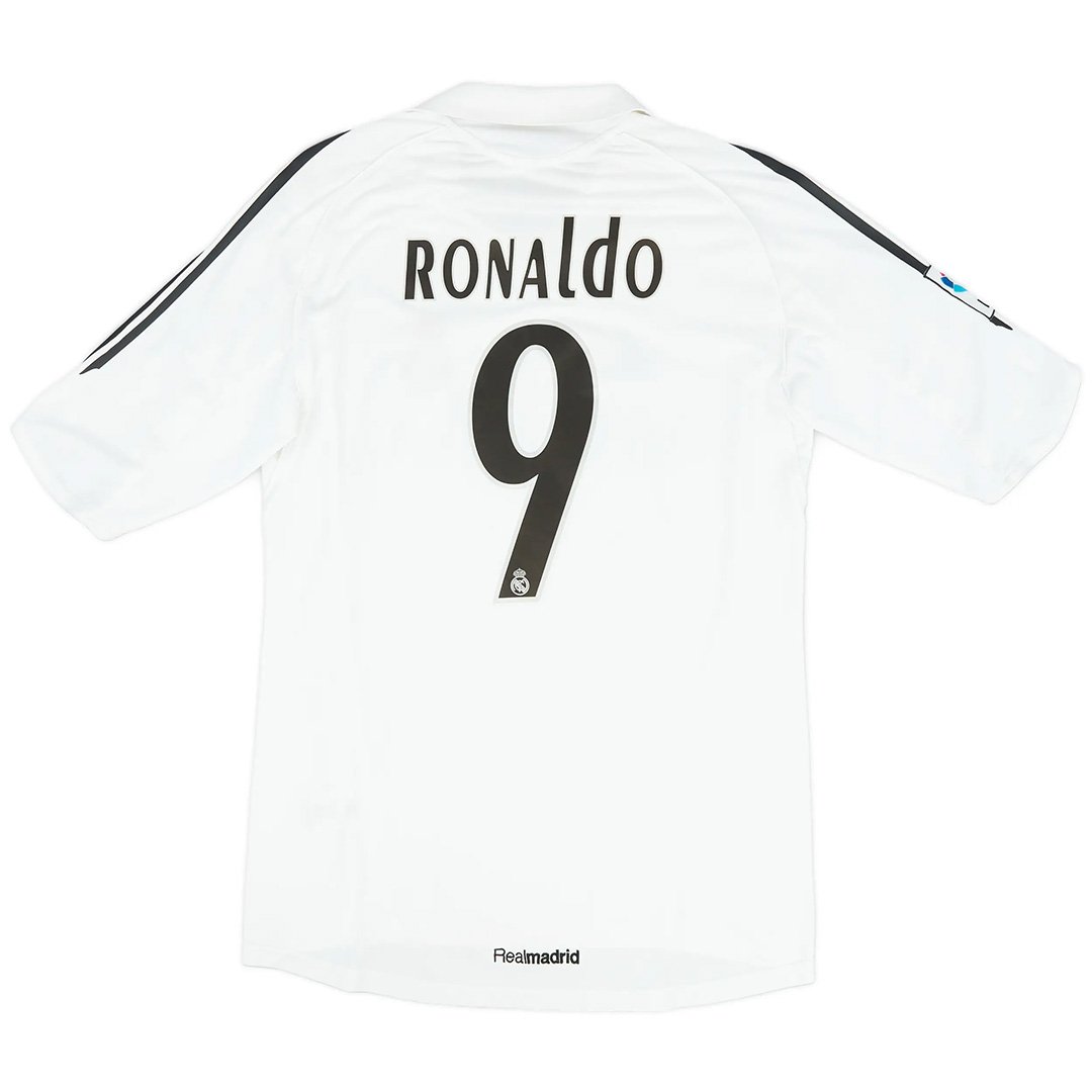 Maillot rétro Ronlado 9 domicile du Real Madrid 2005/06