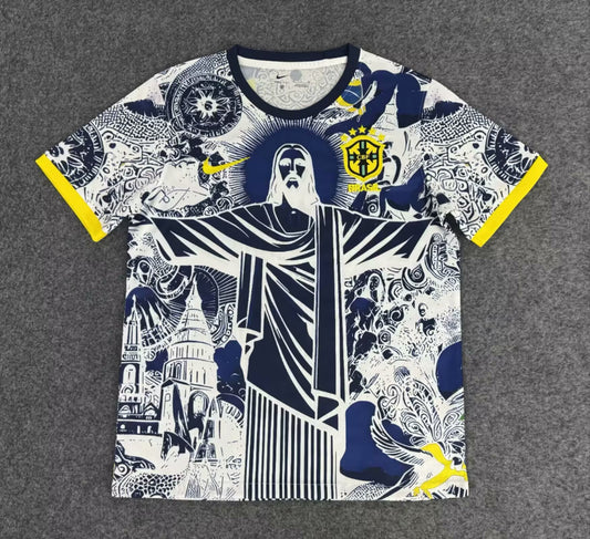 Version Fans 25/26 Déesse Brésilienne sur Bleu