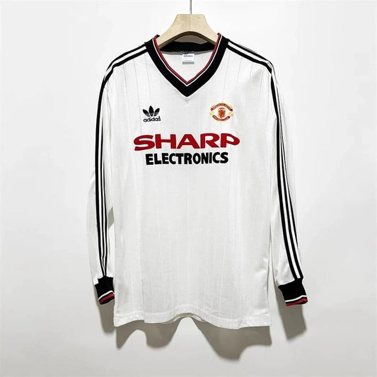 Maillot extérieur rétro 82/83 de Manchester United à manches longues