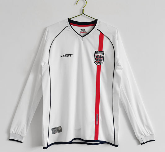 Maillot rétro Angleterre domicile manches longues 2002