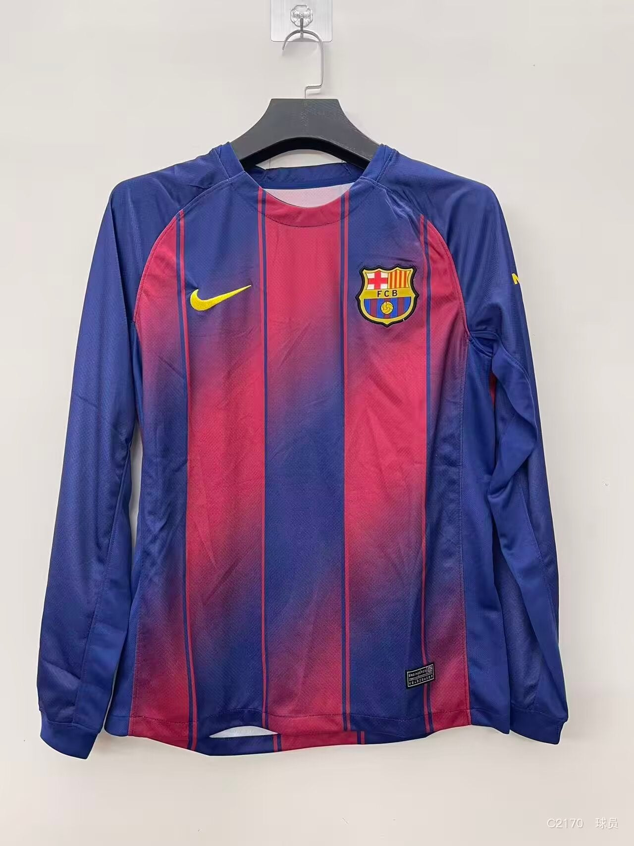 Maillot domicile à manches longues Barcelone Version Fans 25/26
