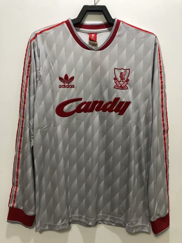 Maillot rétro Liverpool extérieur à manches longues 1989/91