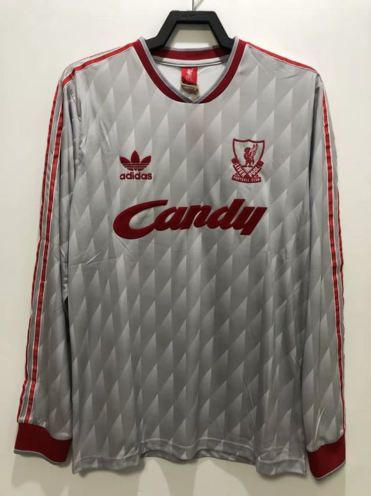 Maillot rétro Liverpool extérieur à manches longues 1989/91