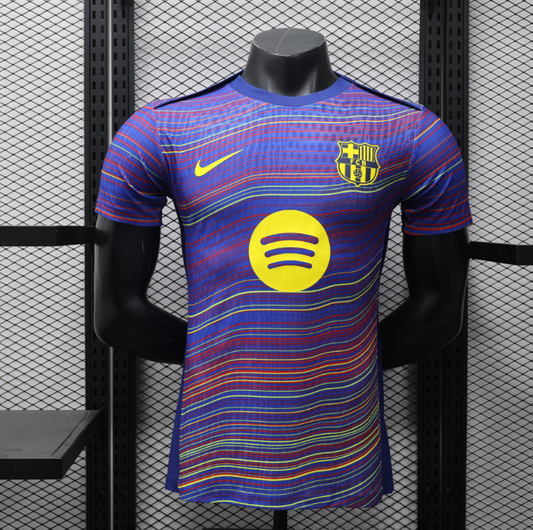 Version Joueur 25/26 Uniforme d'avant-match de Barcelone