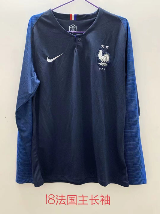 Maillot domicile France Retro18/19 à manches longues