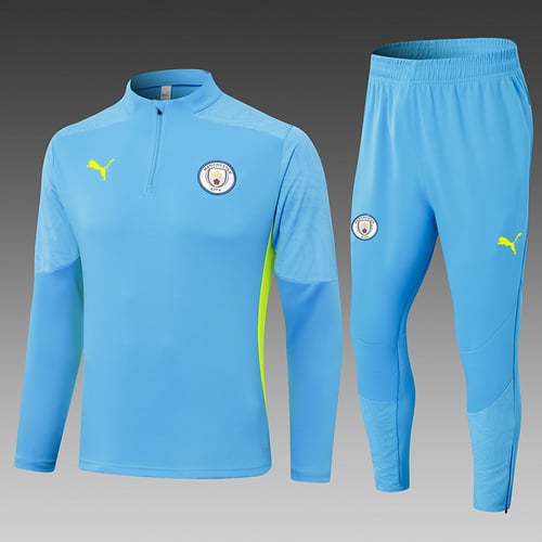 Survêtement demi-zip bleu ciel Manchester City 24/25