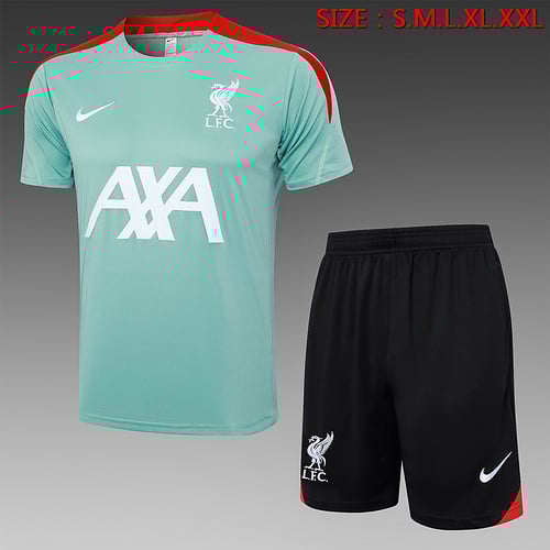 Maillots d'entraînement verts Liverpool Bean 24/25