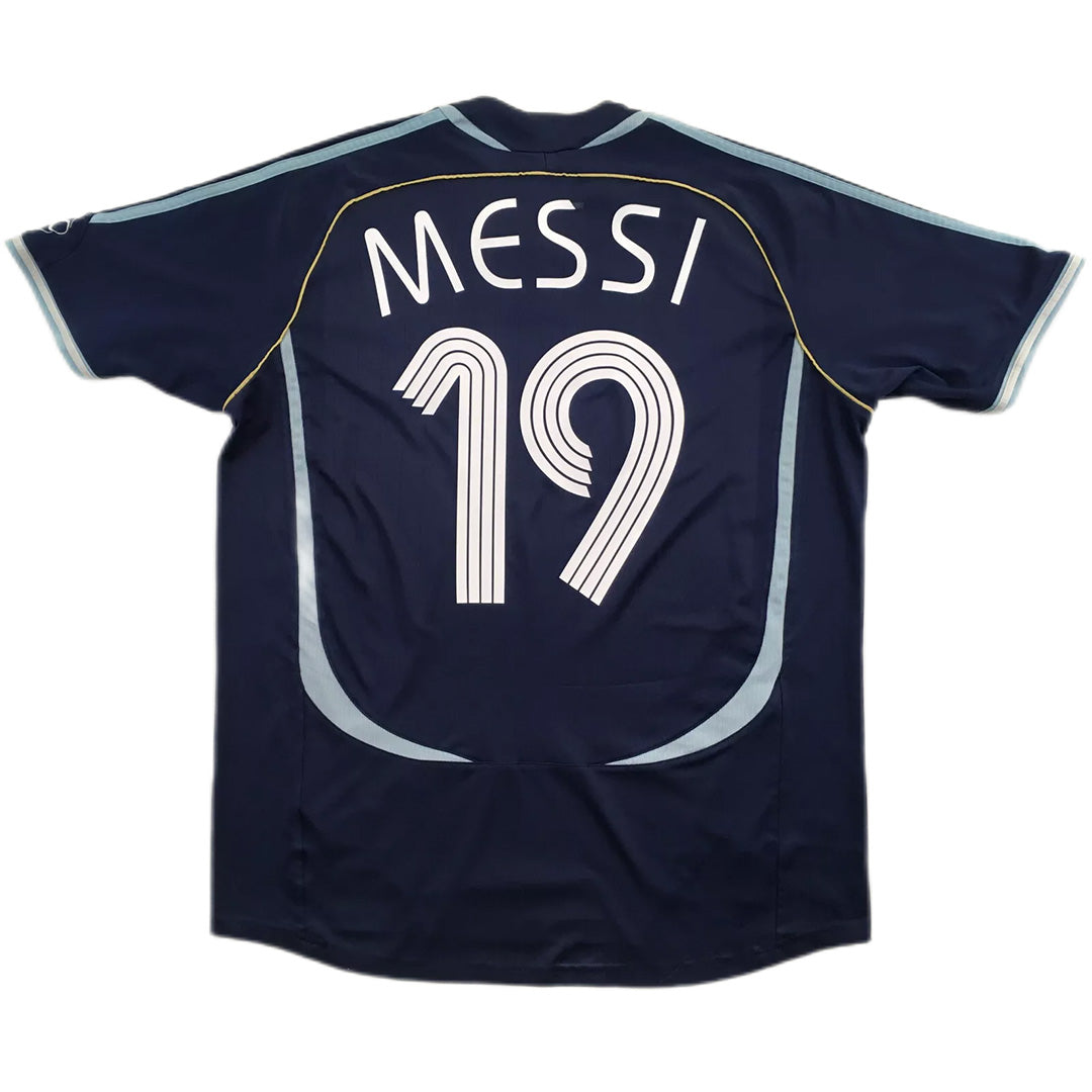 Maillot rétro Messi 19 Argentine Extérieur Coupe du Monde 2006