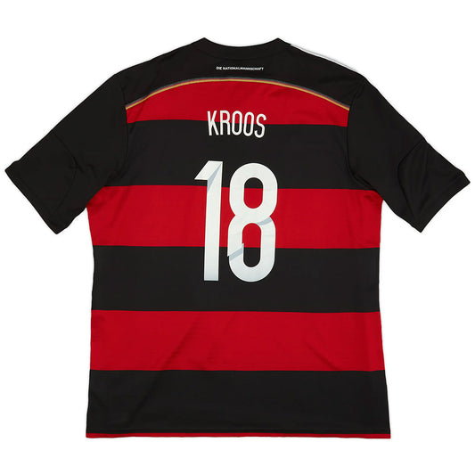 Maillot extérieur rétro Allemagne Kroos 18 Coupe du monde 2014