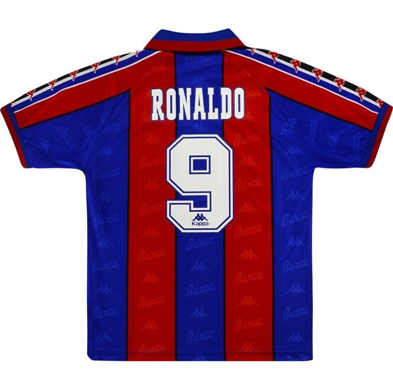 Maillot rétro domicile Barcelone Ronaldo 9 1996/97