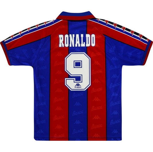 Maillot rétro domicile Barcelone Ronaldo 9 1996/97