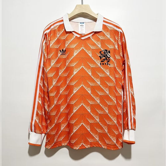 Maillot rétro à manches longues Pays-Bas 1988