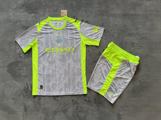 Kits enfants 25/26 Deuxième match à l'extérieur de Manchester City