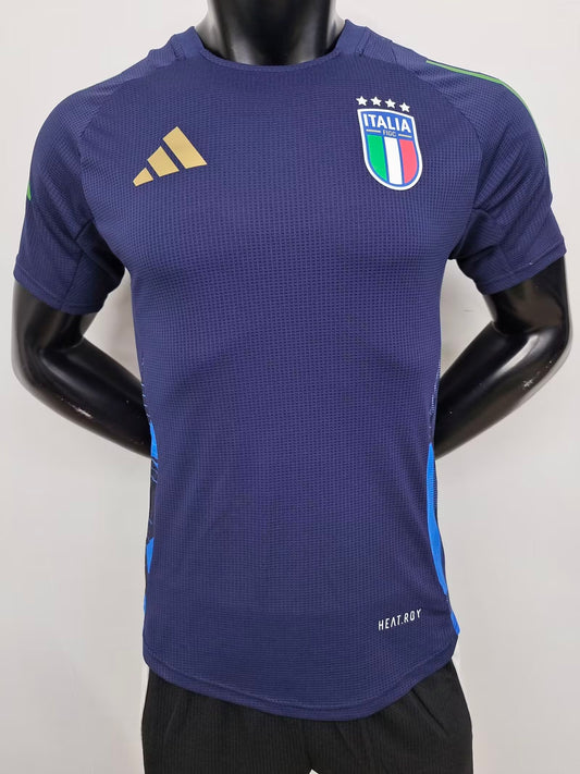 Version Joueur 24/25 Tenue d'entraînement Italie bleu roi