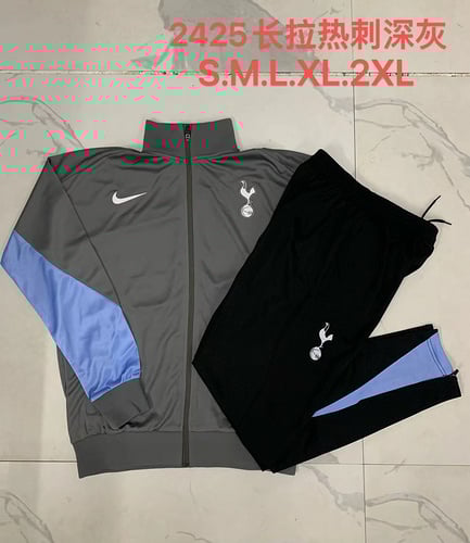 Ensembles de vestes Tottenham gris foncé 24/25