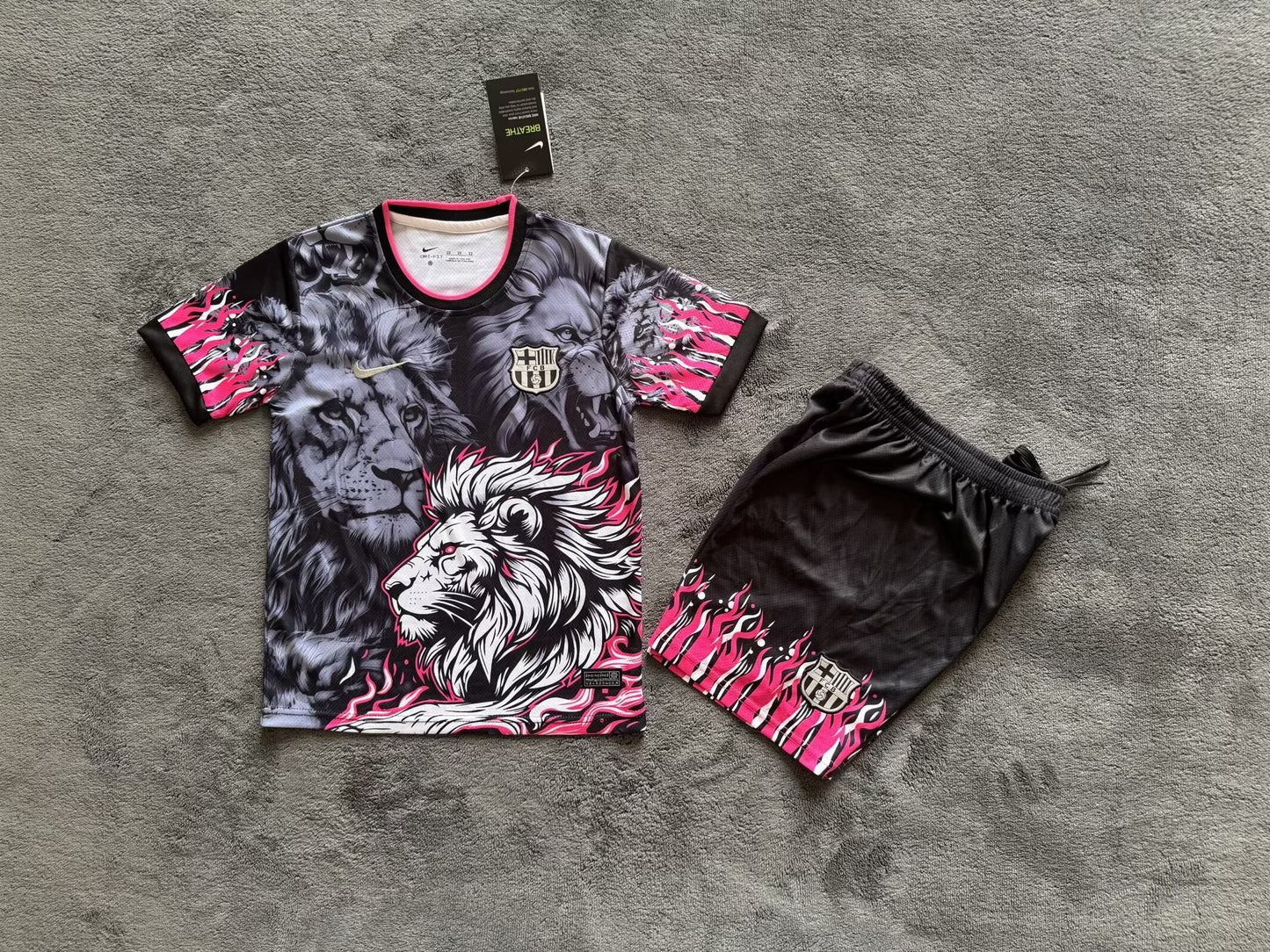 Kits enfants 25/26 Barcelone Édition Spéciale Noir Gris