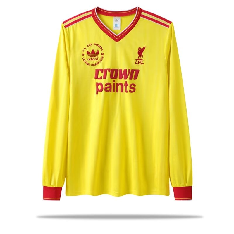 Maillot rétro Liverpool 1986 troisième extérieur à manches longues