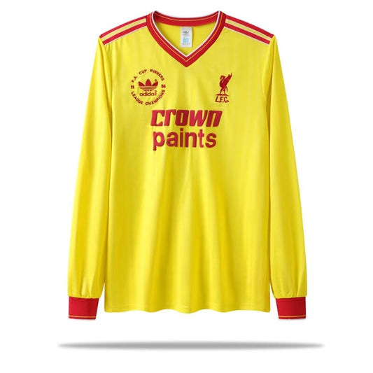 Maillot rétro Liverpool 1986 troisième extérieur à manches longues