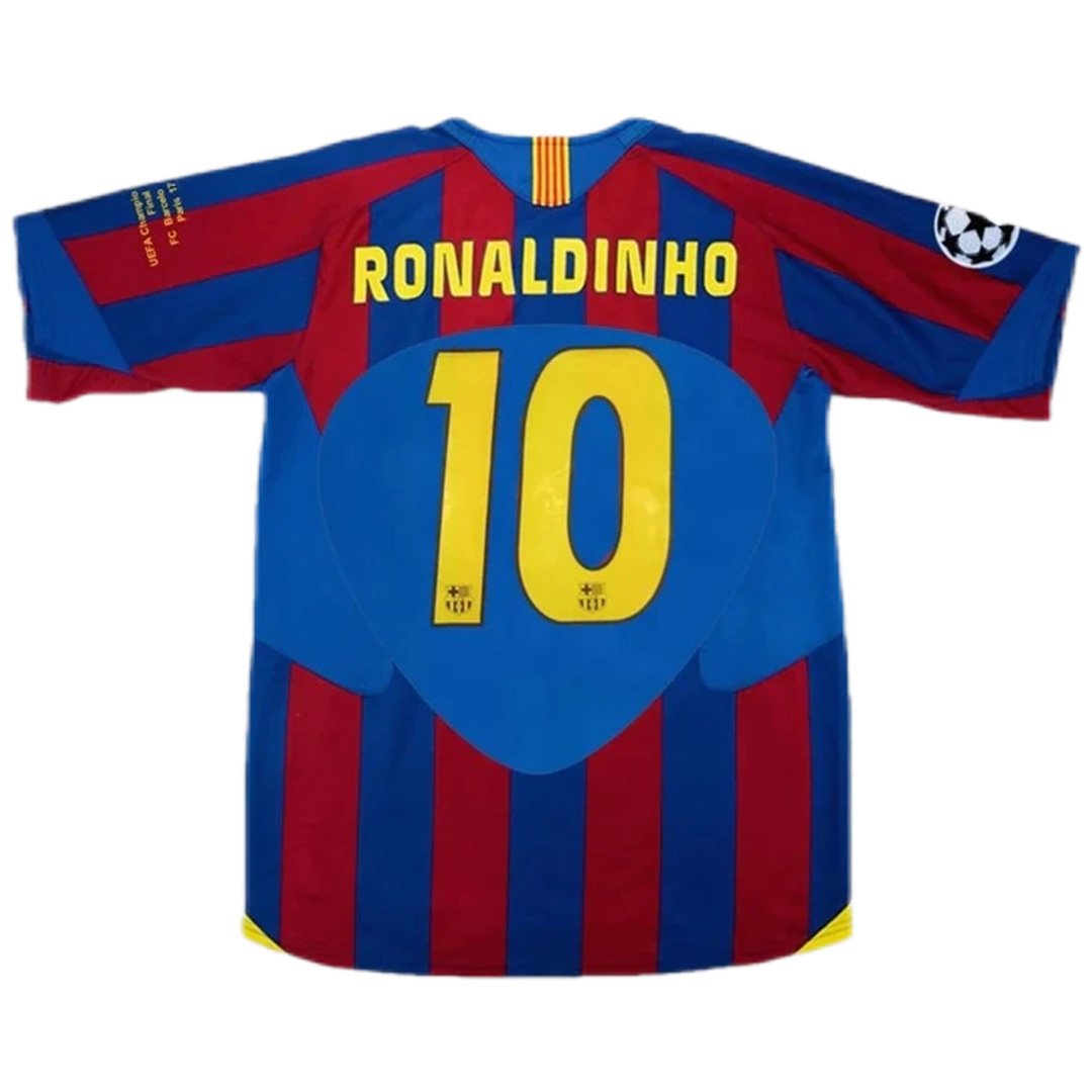 Maillot Ronaldinho 10 Retro Barcelone UCL Final Domicile 2005/06