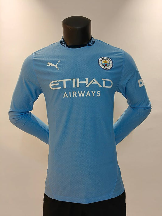 Maillot domicile manches longues Manchester City 24/25 joueurs