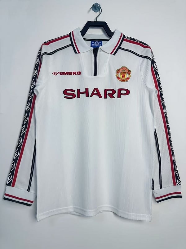 rétro 98 Manchester United Anniversary Edition manches longues