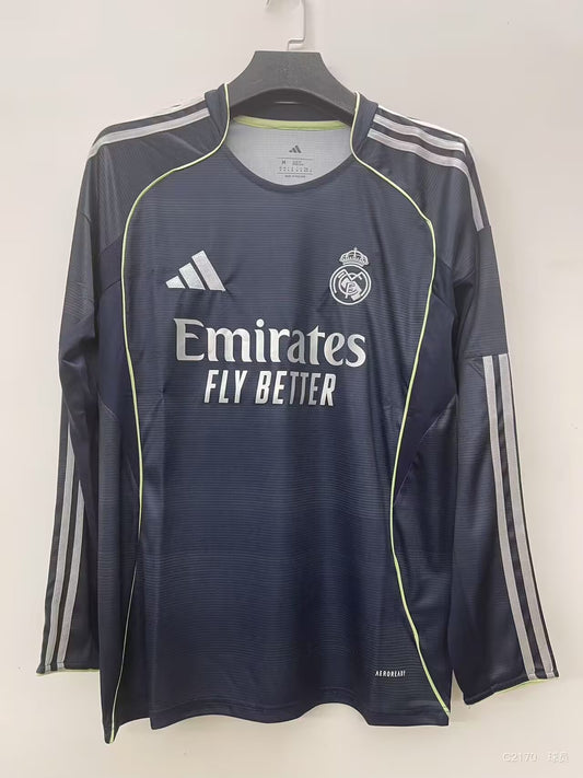 Maillot extérieur à manches longues Real Madrid Version 25/26 pour les supporters