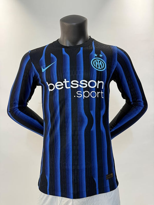 Maillot domicile à manches longues Inter Milan version joueur 25/26