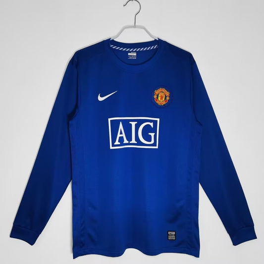 Maillot extérieur rétro à manches longues Manchester United 08/09