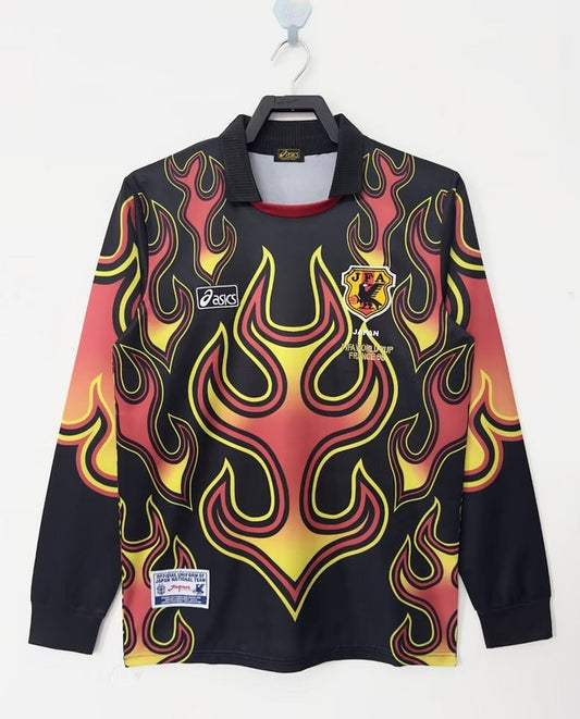 Maillot de gardien de but japonais rétro 1998 à manches longues