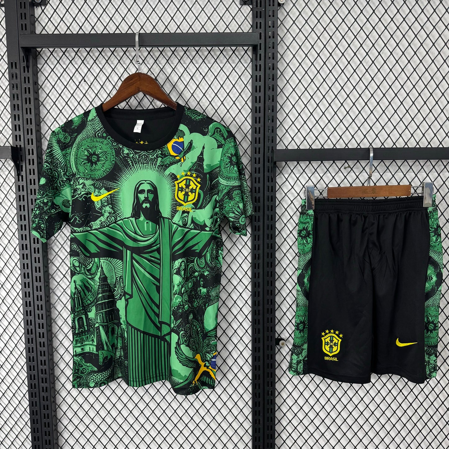Maillots d'entraînement verts du Brésil