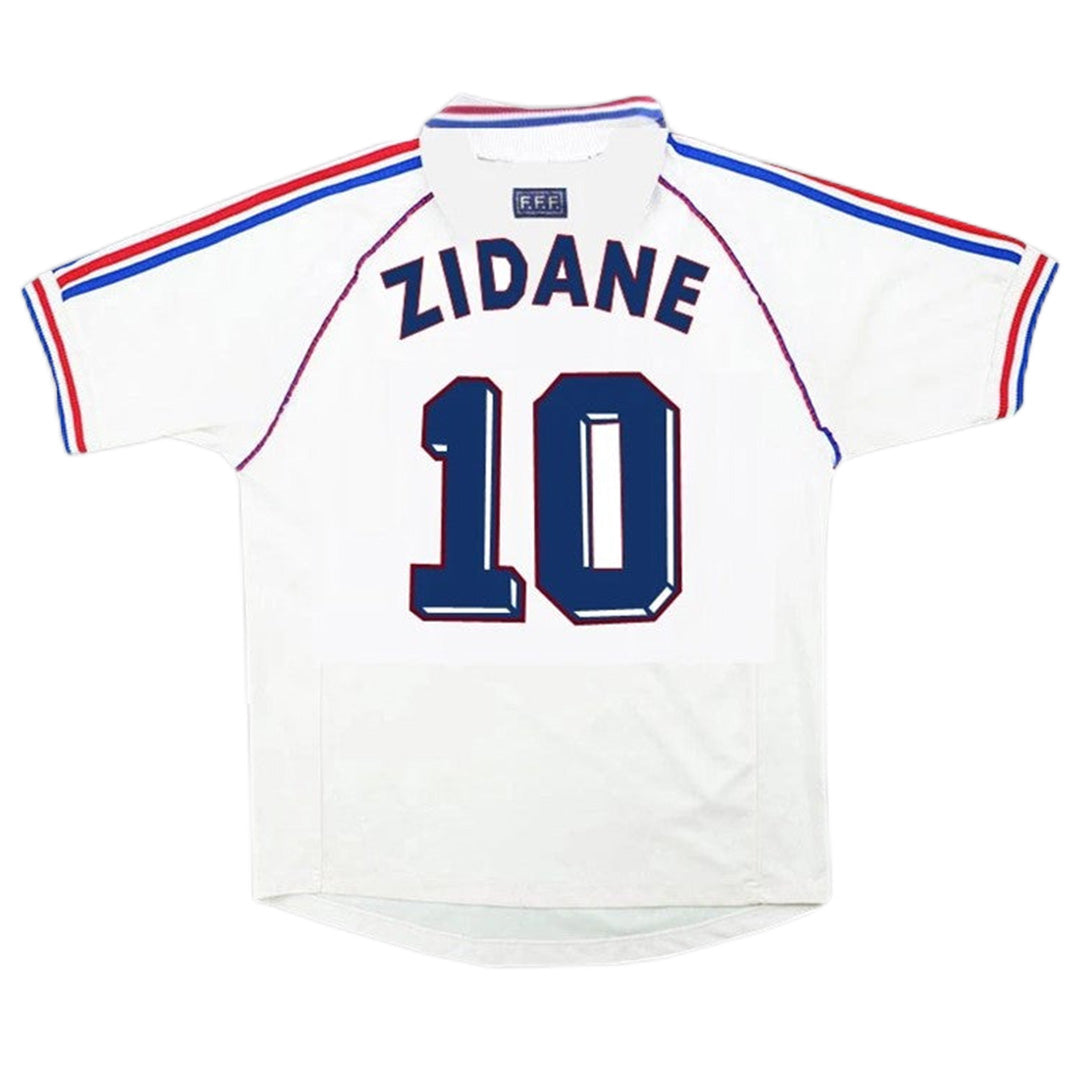 Maillot rétro Zidane 10 France Extérieur Coupe du Monde 1998