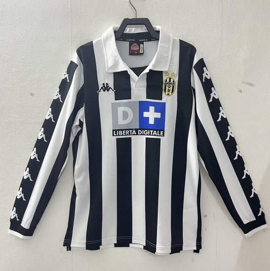 Maillot rétro 99/00 Juventus Domicile Manches Longues