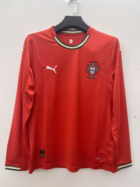 Maillot domicile à manches longues Portugal Version Fans 25/26