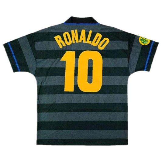 Maillot extérieur rétro Ronaldo 10 Inter Milan Coupe UEFA 1997/98
