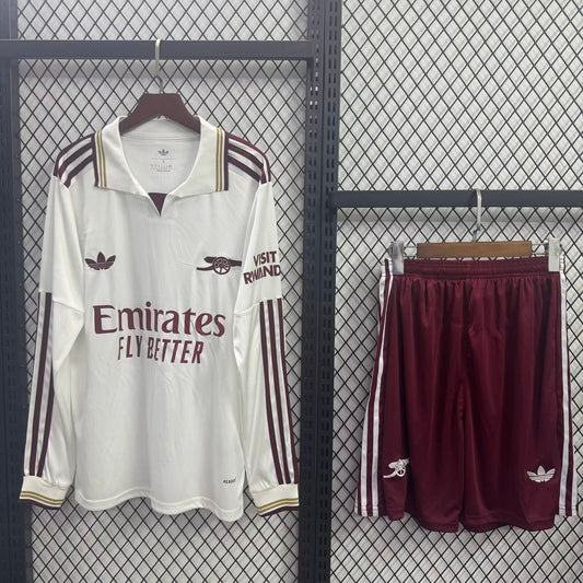 Maillots adultes 25/26 Arsenal deuxième extérieur manches longues