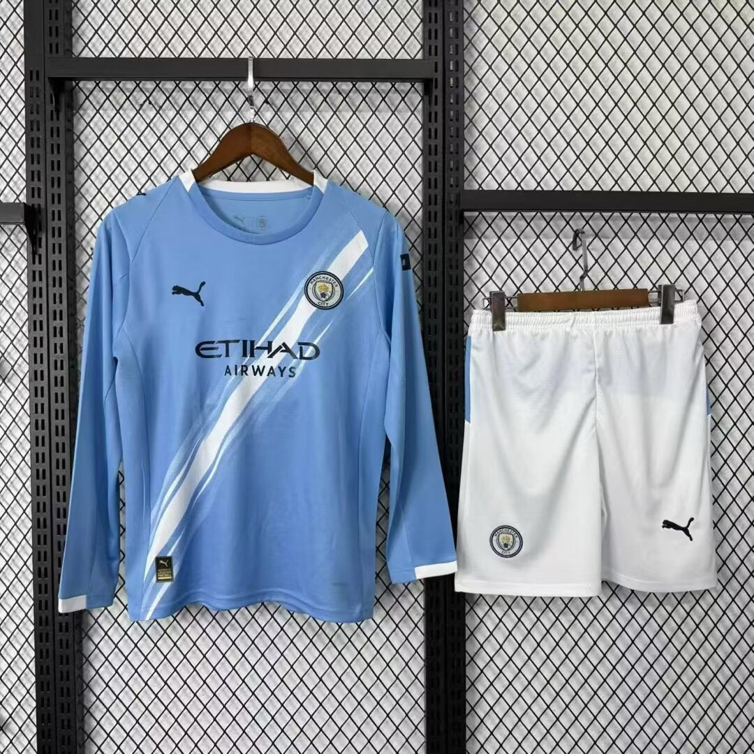 Maillots adultes 25/26 Manchester City domicile manches longues