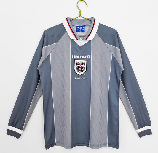 Maillot rétro Angleterre extérieur à manches longues 1996