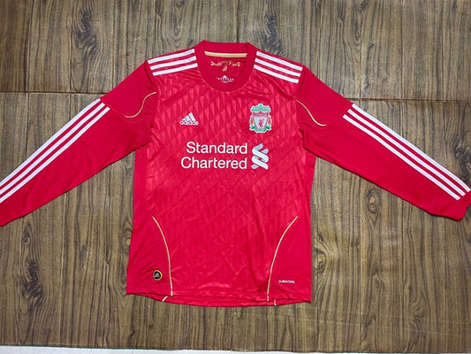 Maillot rétro Liverpool Domicile manches longues 2010
