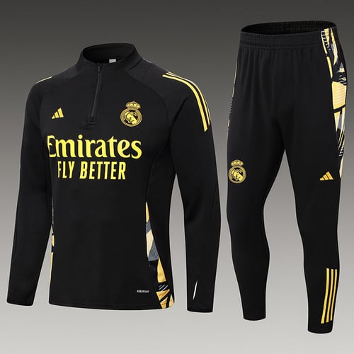 Survêtement demi-zip noir Real Madrid 24/25