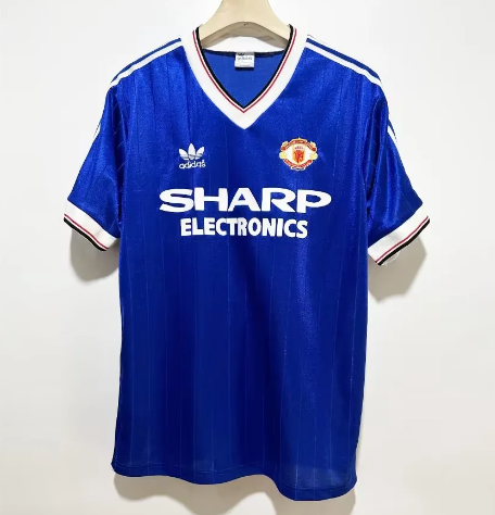 Rétro 82/83 Manchester United troisième extérieur