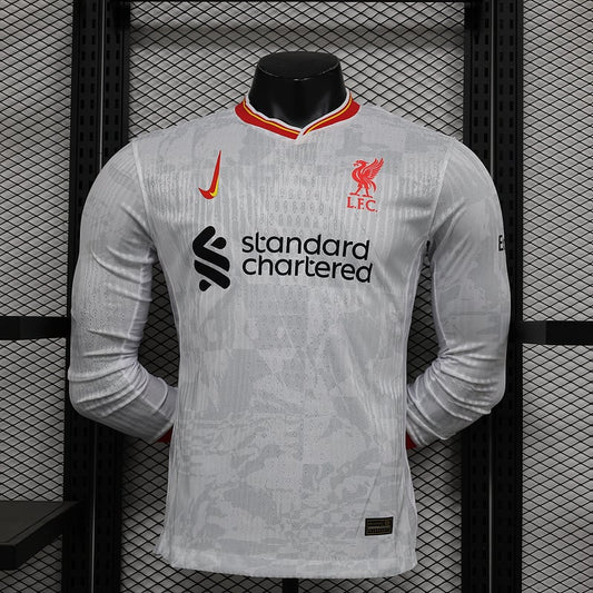 Version joueur 24/25 Liverpool troisième maillot extérieur manches longues