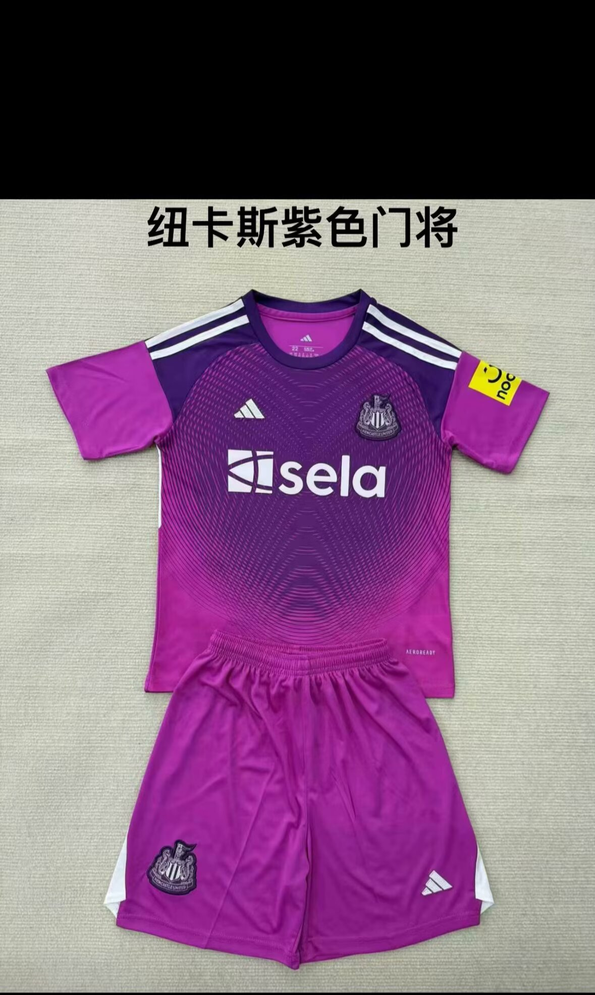 Maillots enfants 25/26 neufs (Newcastle Purple Goalkeeper)