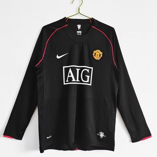 Maillot rétro 07/08 Manchester United Third extérieur à manches longues