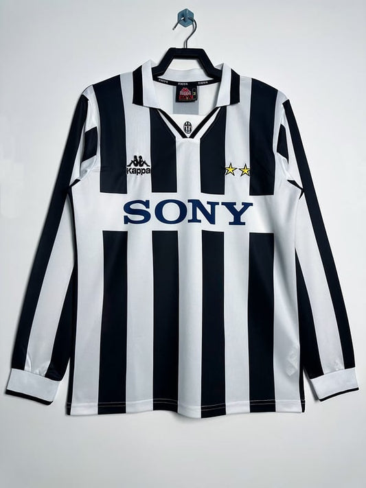 Maillot rétro domicile à manches longues de la Juventus 1995-97