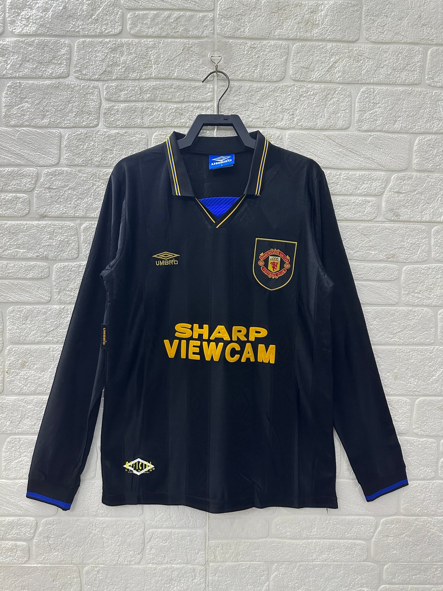 Maillot extérieur rétro 93/94 Manchester United à manches longues