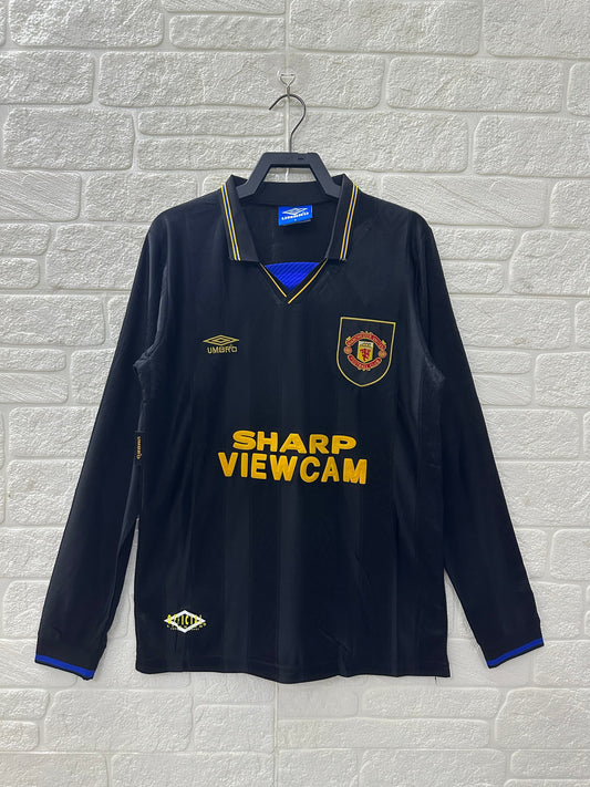 Maillot extérieur rétro 93/94 Manchester United à manches longues