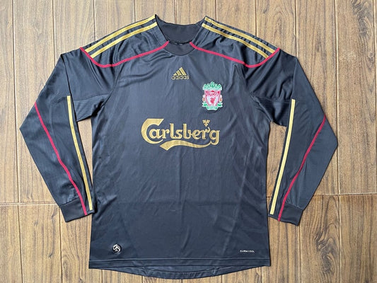 Maillot rétro à manches longues extérieur Liverpool 2009