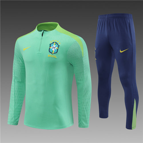 Survêtement vert Brésil 24/25 à demi-zip